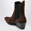 A.EMERY The Leo ankle boots in cognac suede