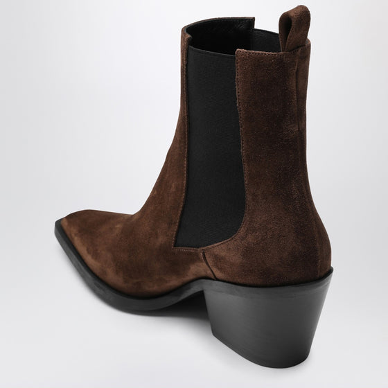 A.EMERY The Leo ankle boots in cognac suede