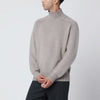 Soft Goat Greige cashmere turtleneck sweater