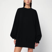  extreme cashmere Black oversized cashmere sweater