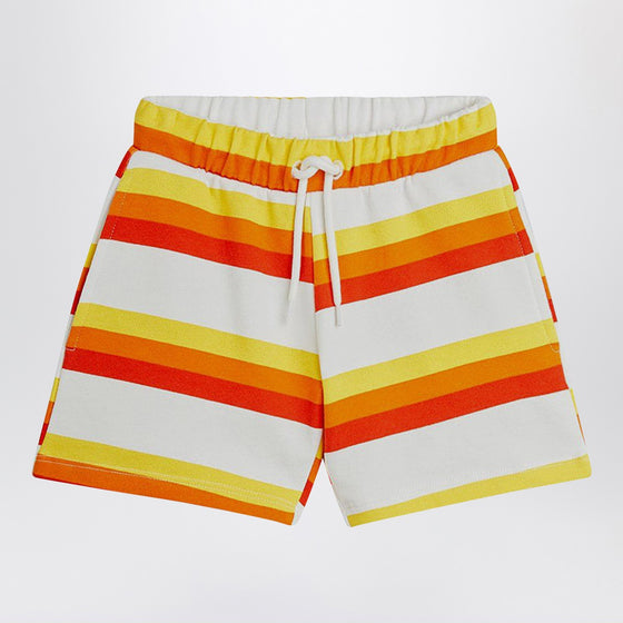 Mini Rodini Short yellow/orange/red striped