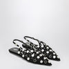 The Attico Black Grid ballerina