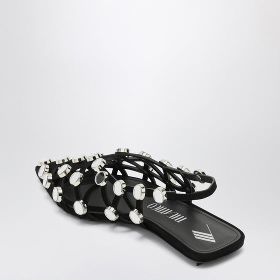 The Attico Black Grid ballerina