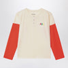 Mini Rodini Light beige T-shirt in organic cotton