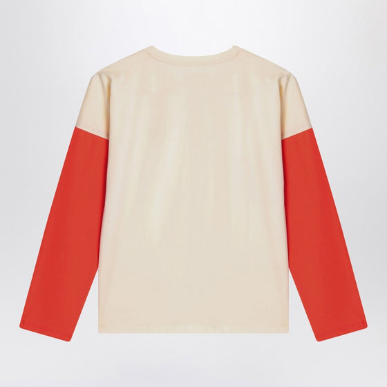 Mini Rodini Light beige T-shirt in organic cotton
