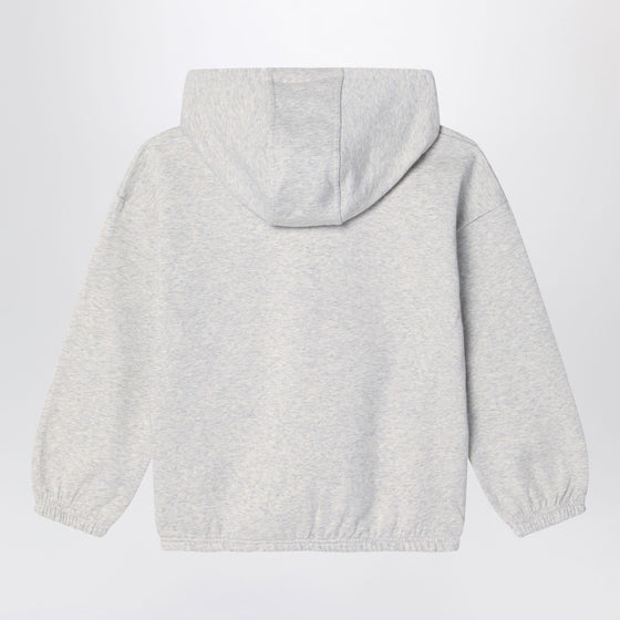 Mini Rodini Grey organic cotton hoodie