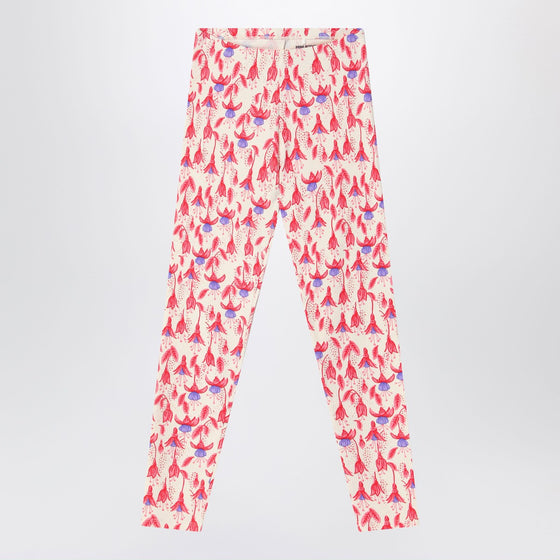 Mini Rodini Red patterned leggings in organic cotton