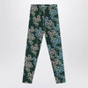 Mini Rodini Green organic cotton leggings