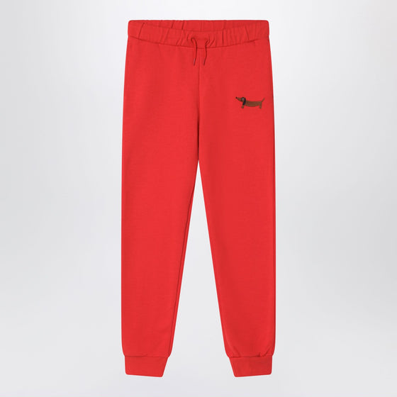 Mini Rodini Red organic cotton jogging trousers