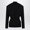 The Attico Black wool single-breasted jacket with epaulettes