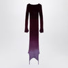 The Attico Purple/burgundy convertible dress in nylon blend