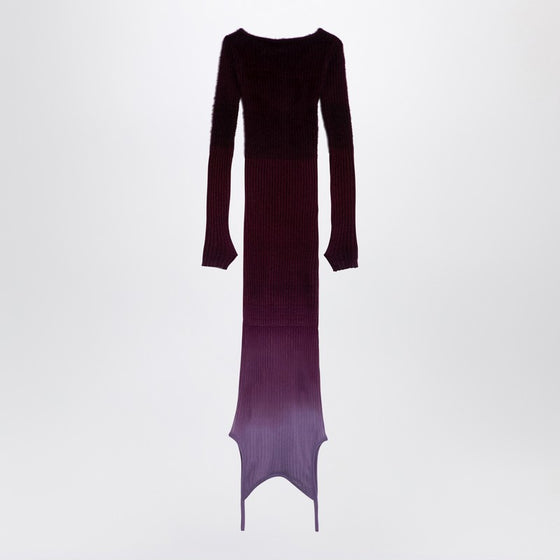 The Attico Purple/burgundy convertible dress in nylon blend