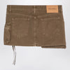 The Attico Fay khaki cargo miniskirt