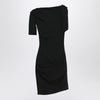 JACQUEMUS Black draped mini dress