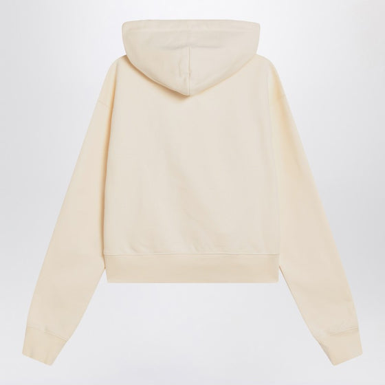 JACQUEMUS Light beige Gros Grain hooded sweatshirt