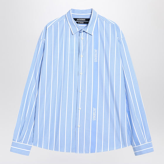 JACQUEMUS Simon striped cotton shirt