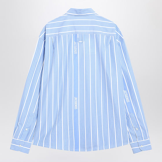 JACQUEMUS Simon striped cotton shirt