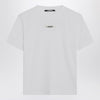 JACQUEMUS White T-shirt with logo patch