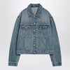 JACQUEMUS Light blue washed denim jacket