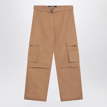  JACQUEMUS Camel-coloured cargo trousers