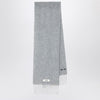 JACQUEMUS Grey scarf in alpaca and mohair