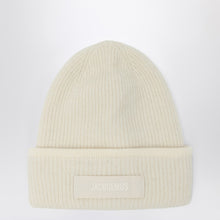  JACQUEMUS Ribbed wool hat off white