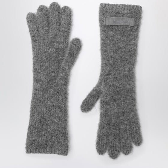 JACQUEMUS Gray alpaca gloves
