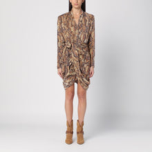  ISABEL MARANT Cleora snake print dress