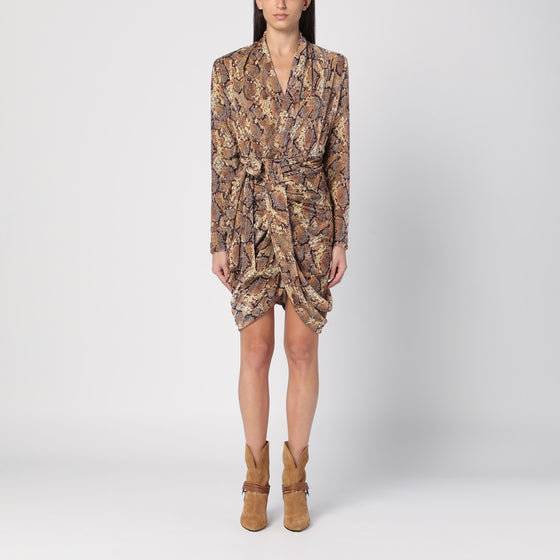 ISABEL MARANT Cleora snake print dress