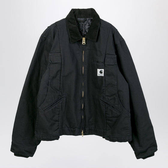 Sacai x Carhartt WIP Black cotton zip jacket