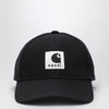 Sacai x Carhartt WIP Black baseball cap with logo patch