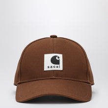  Sacai x Carhartt WIP Beige baseball cap with logo patch