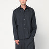 Sacai Gray plaid wool shirt jacket
