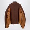 Sacai x Carhartt WIP Beige bi-material zip jacket