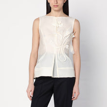  MKDT Studio Atelier Tami ivory top in silk and wool