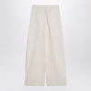 MKDT Studio Wide écru trousers in cotton