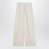 MKDT Studio Wide écru trousers in cotton