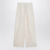 MKDT Studio Wide écru trousers in cotton