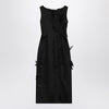 MKDT Studio Atelier Dove black dress in silk and wool