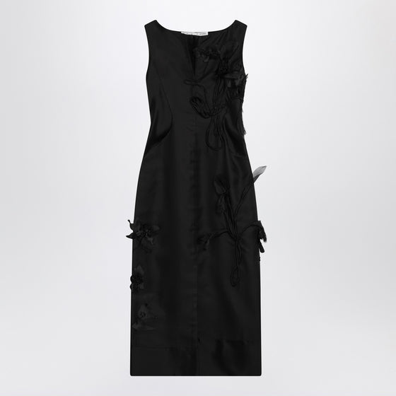 MKDT Studio Atelier Dove black dress in silk and wool