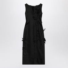  MKDT Studio Atelier Dove black dress in silk and wool