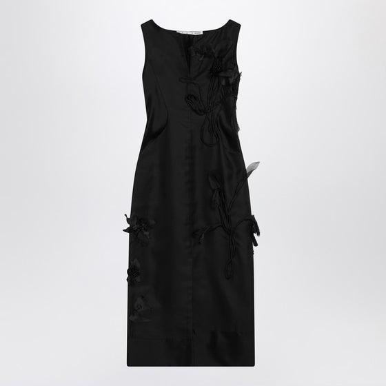 MKDT Studio Atelier Dove black dress in silk and wool