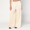 MKDT Studio Pinola-atelier pleated fabric ivory trousers
