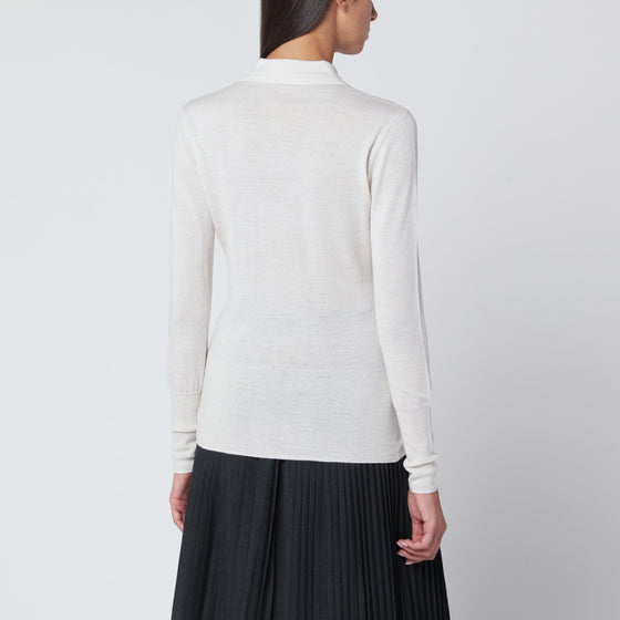 MKDT Studio Stone-coloured Kassy cardigan in wool