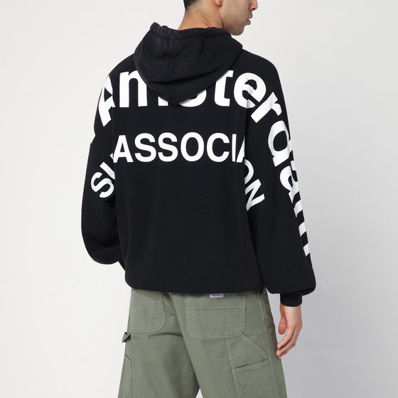New Amsterdam Surf Association Oversized black sweatshirt with logo