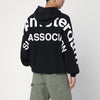 New Amsterdam Surf Association Oversized black sweatshirt with logo