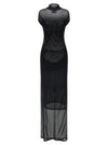 Jean Paul Gaultier Flocked Dress