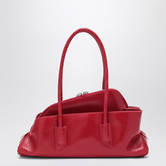 The Attico La Passeggiata Small bag red python print