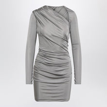  The Attico Draped grey mini dress