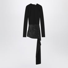  The Attico Mini black dress with thermostrass